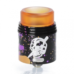 Rapture Style 24mm RDA Rebuildable Dripping Atomizer w/ Bottom Fedding Pin - Spotted Black