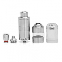 KF Monster V2 Style RTA Rebuildable Tank Atomizer w/ Logo- Silver