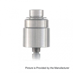 Ulton Entheon 316SS RDA Rebuildable Dripping Atomizer w/ BF Pin/ 24mm Beauty Ring - Silver