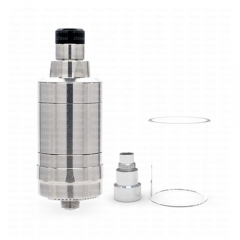 Ulton KF Prime 22mm 316SS Rebuildable Tank Atomizer w/4.5ml Extension Kit (Logo Version) - Silver