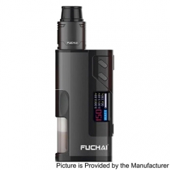 Authentic Sigelei Fuchai Squonk 213 150W TC VW Variable Wattage Mod Kit w/ 5ml Bottle - Black