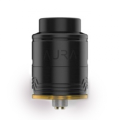 Aura Style 24mm RDA Rebuidlable Dripping Atomizer w/Bottom Feeding Pin - Black