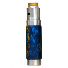 Authentic Wismec Reuleaux RX Machina Mechanical Mod + Guillotine RDA Kit - Swirled Metalic Resin