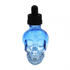 Iwodevape E-Liquid Empty Glass Tank Dropper Bottles for E-Cigarette (30ml) - Blue