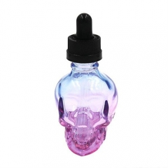 Iwodevape E-Liquid Empty Glass Tank Dropper Bottles for E-Cigarette (30ml) - Rainbow