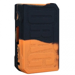 Protective Silicone Sleeve Case for VOOPOO DRAG 157W Mod - Black Orange