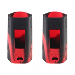 Protective Silicone Sleeve Case for Wismec Reuleaux RX GEN3 2-Pack - Camouflage Red