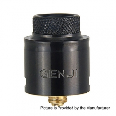 Authentic Tigertek Genji 24mm RDA Rebuildable Dripping Atomizer - Black