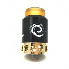 FDX AURORA 24mm RDA Rebuildable Dripping Atomizer w/ LED light - Black