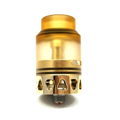 FDX AURORA 24mm RDA Rebuildable Dripping Atomizer w/ LED light - Yellow