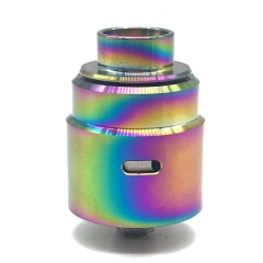 Ulton Entheon 316SS RDA Rebuildable Dripping Atomizer w/ BF Pin/ Caps- Rainbow