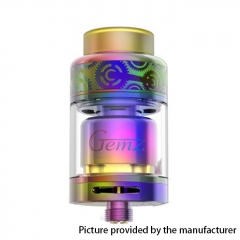 Authentic Gemz Prime Mover 24mm RTA Rebuildable Tank Atomizer 3ml - Rainbow