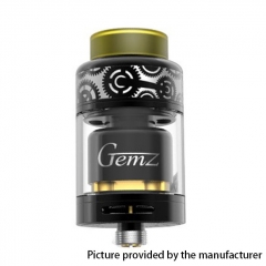 Authentic Gemz Prime Mover 24mm RTA Rebuildable Tank Atomizer 3ml - Black