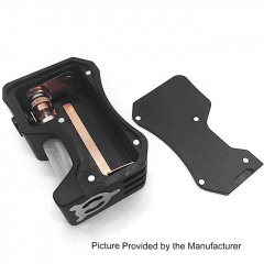 Thir13en 13Mech Style 18650 Bottom Feeder Squonk Mechanical Box Mod w/6ml Bottle - Black