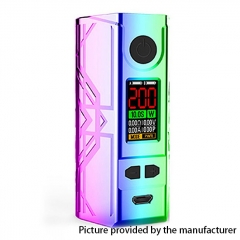 Authentic Laisimo Defender 200W TC VW Variable Wattage Box Mod - Rainbow