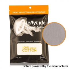 Authentic Vapjoy JellyLyfe Organic Cotton for RBA Atomizer (10pcs) - White