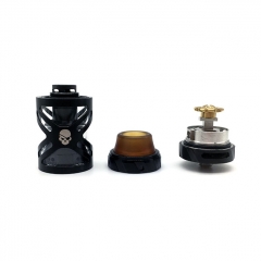 Authentic Teslacigs UFO 25mm RTA Rebuildable Tank Atomizer 3ml - Black