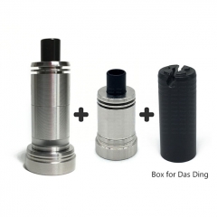 Ulton Das Tank Ding + Das Ding Style Rebuildable Tank Atomizer with Logo Combo - Silver