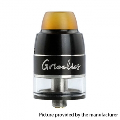 Authentic Mask King Grizzlies 24mm 316SS RDTA Rebuildable Dripping Tank Atomizer 3.5ml - Black