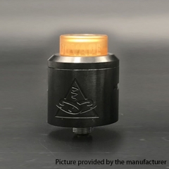 Conspiracy Style 24mm RDA Rebuildable Dripping Atomizer w/ BF Pin - Black
