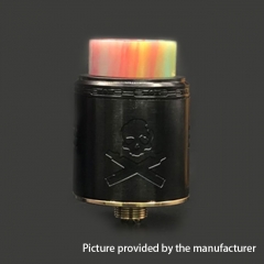 Bonza Style 24mm RDA Rebuildable Dripping Atomizer w/ Bottom Feeding Pin - Black