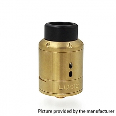 Lucid Style 22mm RDA Rebuildable Dripping Atomizer w/ BF Pin - Gold