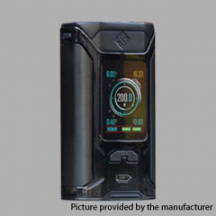 Authentic Wismec Sinuous RAVAGE230 200W TC VW APV Mod  - Black