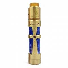 Authentic Marvec Nazarene Resin 18650 Mechanical Mod + Dark Knight RDA Atomizer Kit - Brass Tone