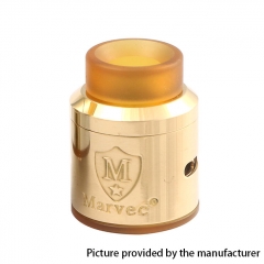 Authentic Marvec Dark Knight 24.5mm RDA Rebuildable Dripping Atomizer w/ BF Pin - Brass