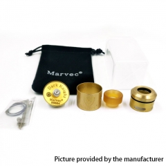 Authentic Marvec Dark Knight 24.5mm RDA Rebuildable Dripping Atomizer w/ BF Pin - Silver