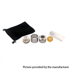 Authentic Marvec Dark Knight 24.5mm RDA Rebuildable Dripping Atomizer w/ BF Pin - Silver
