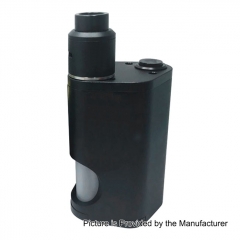 Drip Goon Box Style 24mm Mechanical Squonk Box Mod + Goon 1.5 Style RDA Kit w/8ml Bottle - Black