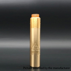 Barebones Style 18650/ 20700 26mm Mechanical Mod w/ Unholy v2 Style Kit - Gold