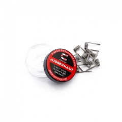 Authentic Coilology Pre-Made Ni80 Juggernaut Coil (2.5mm)0.3ohm 10pcs - Silver