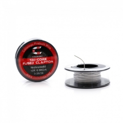 Authentic Coilology NI80 Tri-Core Fused Clapton 3*26/36GA 10 Feet - 0.98ohm