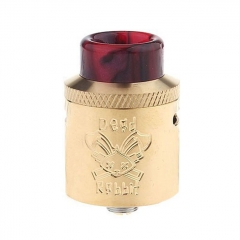 Authentic Hellvape Dead Rabbit SQ 22mm RDA Rebuildable Dripping Atomizer w/ BF Pin - Gold