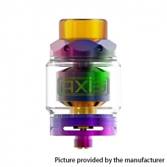 Authentic Gemz Axis 24mm RTA Rebuildable Tank Atomizer 2.5ml/4ml - Rainbow