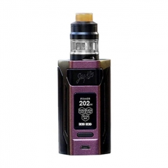 Authentic Wismec Reuleaux RX2 21700 230W TC VW APV Mod w/GNOME Clearomizer 2ml Kit - Gradient Purple