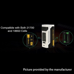 Authentic Wismec Reuleaux RX2 21700 230W TC VW APV Mod w/GNOME Clearomizer 2ml w/ 21700 Batteries Kit - Gradient Purple