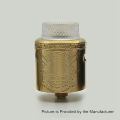 Vulcan Style 24mm RDA Rebuildable Dripping Atomizer w/ BF Pin - Gold
