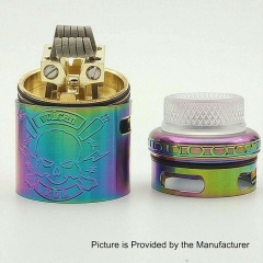 Vulcan Style 24mm RDA Rebuildable Dripping Atomizer w/ BF Pin - Gold