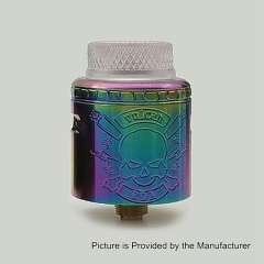 Vulcan Style 24mm RDA Rebuildable Dripping Atomizer w/ BF Pin - Rainbow