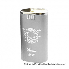 Vulcan Style Squonk 18650 Mechanical Box Mod w/8ml Bottle - Silver