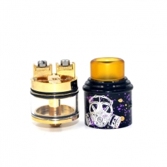 Apocalypse GEN 2 Style 24mm RDTA Rebuildable Dripping Tank Atomizer 2.6ml - Black