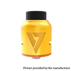 Mad Dog V2 Style 24mm RDA Rebuildable Dripping Atomizer w/ BF Pin - Yellow