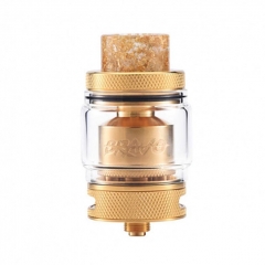 Authentic Wotofo Bravo 25mm RTA Rebuildable Tank Atomizer 6ml - Gold