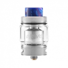 Authentic Wotofo Bravo 25mm RTA Rebuildable Tank Atomizer 6ml - Silver