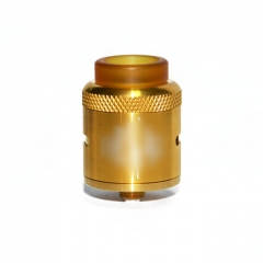 Mojia Car Style 25mm RDA Rebuildable Dripping Atomizer w/BF Pin - Gold