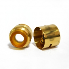 Mojia Car Style 25mm RDA Rebuildable Dripping Atomizer w/BF Pin - Gold