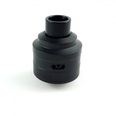 Kindbright Le Supersonic Style 316SS 24mm RDA Rebuidlable Dripping Atomizer w/ BF Pin - Black
